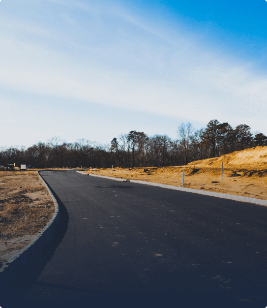 Road featuring a smooth fresh layer of asphalt