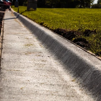 concrete and curbing