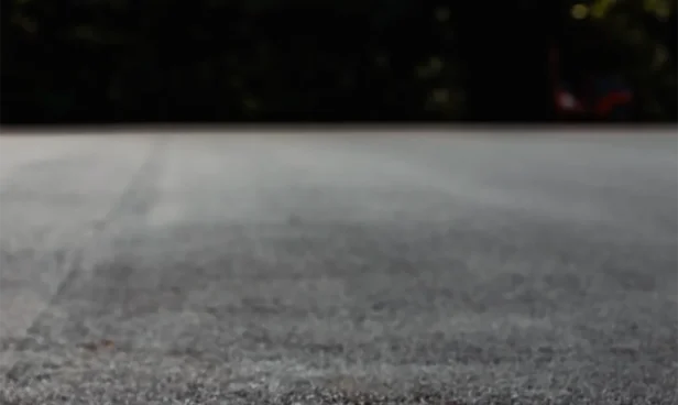 Close up of asphalt pavement